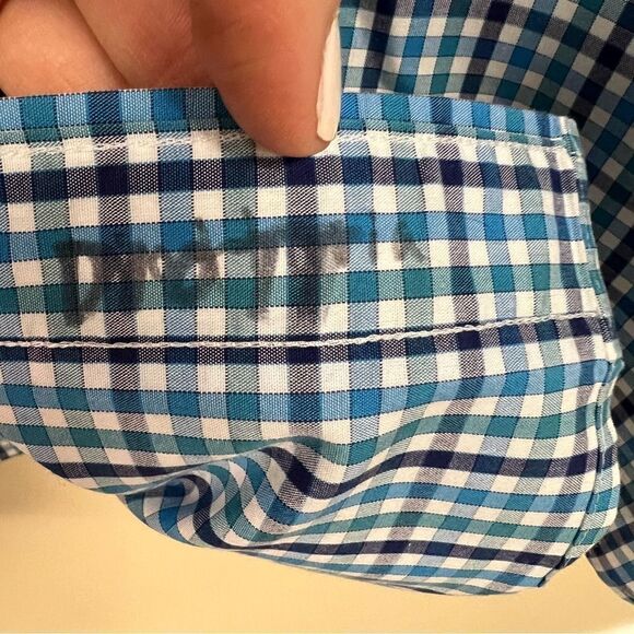 Sero by Forsyth plaid cotton button down Sz XL - Picture 7 of 7